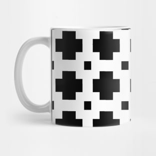 Black and White Breeze Block Design Mug